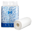 Kitchen Paper Towels White, 272mm x 226mm, 2 Ply, 120 Sheets 2Rolls Pack